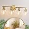 Indoi 4-Light Bathroom Light Fixtures, Brushed Nickel Modern Vanity Lights Over Mirror with ...