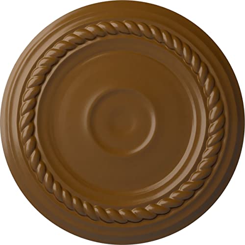 Ekena Millwork CM07ALSTF 7 7/8"OD X 3/4"P Small Alexandria Ceiling Medallion Fits Canopies Up to 4 5/8", Smokey Topaz