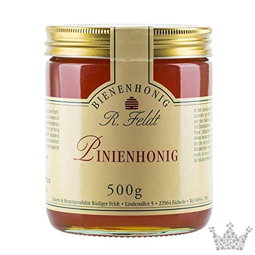 R. Feldt Honige Pinien Honig, Kiefernwald vom Mittelmeer, dunkel, mild würzig, 500g Cover