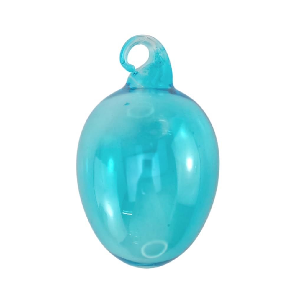 Crafty Capers Blue Pastel | Coloured Glass Easter Egg | Hanging Ornament | Gisela Graham