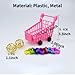Bird Mini Shopping Cart Toy Set, Bird Training Toy Supermarket Handcart Storage Decorative Ornaments, Bird Intelligence Training Toy, Parrot Educational Table Top Trick Prop Toy for Parrot