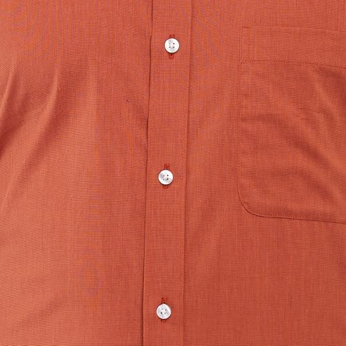 Image of Raymond Men Slim Fit Solid Pattern Pure Cotton Semi Cutaway Collar Full Sleeve Formal Shirt