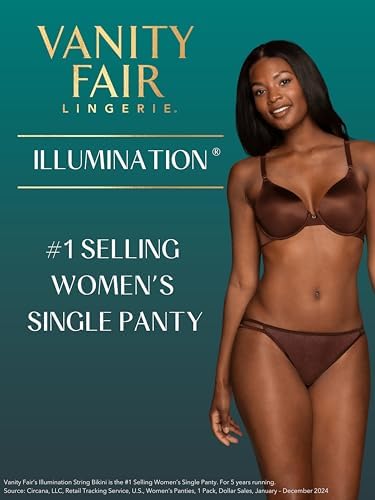 Image of Vanity Fair Women's Illumination String Bikini Panties, Silky Stretch & Satin Trim