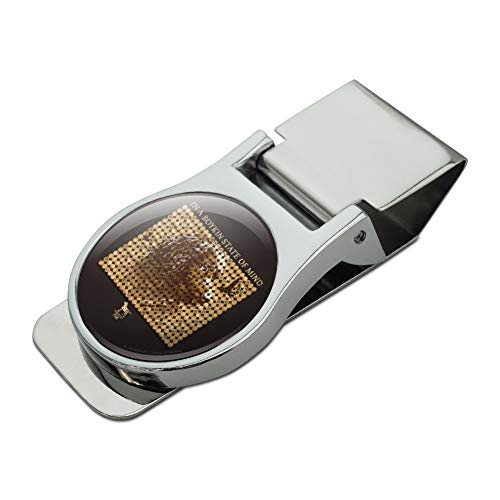 In a Boykin State of Mind Dog Shotgun Shells Hunting Hunter Satin Chrome Plated Metal Money Clip