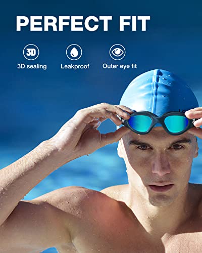 Image of ZIONOR Swim Goggles, Upgraded G1 Polarized Swimming Goggles Anti-Fog for Adult Men Women