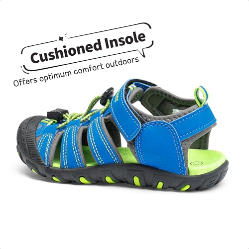 DREAM PAIRS Boys Girls Closed-Toe Outdoor Summer Sport Sandals for Little/Big Kid2