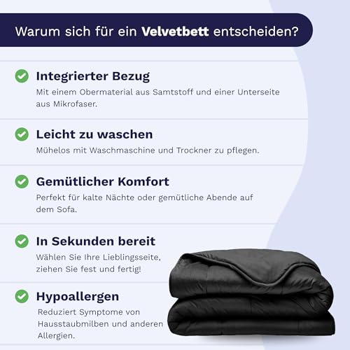 ideal für Allergiker und Familien - Detailansicht von Zelesta Velvetbed Bettdecke Angebot – Dealfoxx.de
