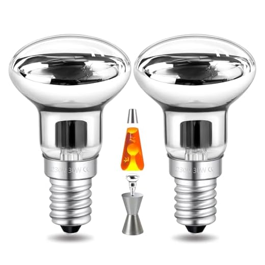 SCNNC Reflektorlampen E14 R39 230V Reflektorbirne Dimmbar Lavalampe Birne Warmweiß 2700K, Spot Glühbirne Reflektor E14 R39 für Lavalampe Glitzerlampen, 2 Stück
