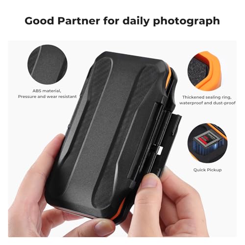 Image of K&F CONCEPT 6 Slots XQD Cfexpress Type-B Card Holder, Water-Resistant | Memory Card Storage Carring Case, Shockproof Card Protection Box Organizer, PM03