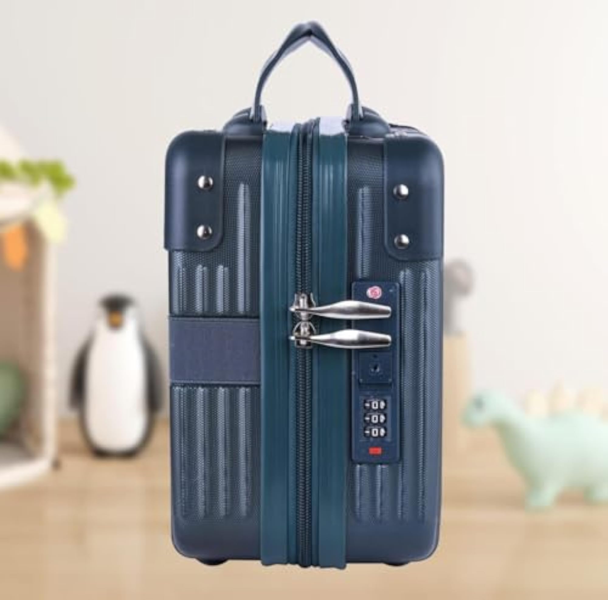 Portable Hard Shell Mini Makeup Case, Travel Cosmetic Carry-On Bag