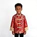 SZCQ Boys Lunar New Year Chinese Jacket Costumes Traditional Coat Outfits Kids Tang Suit Blue Dragon XS