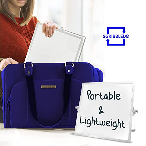 Small White Board With Stand Dry Erase Magnetic Desktop Board, 10X10 Inch Portable Double-Sided Easel Standing Whiteboard Table Set With 3 Markers & Eraser Included #TOP7