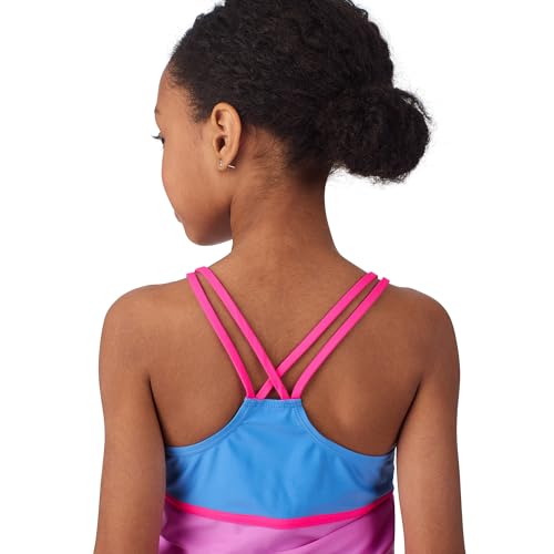 Saint Eve Kids 4-Piece Swimsuit – Long Sleeve Tankini Top, Bikini Bottom, UPF 50+, Swim Shorts for Pool, Beach, Camp2