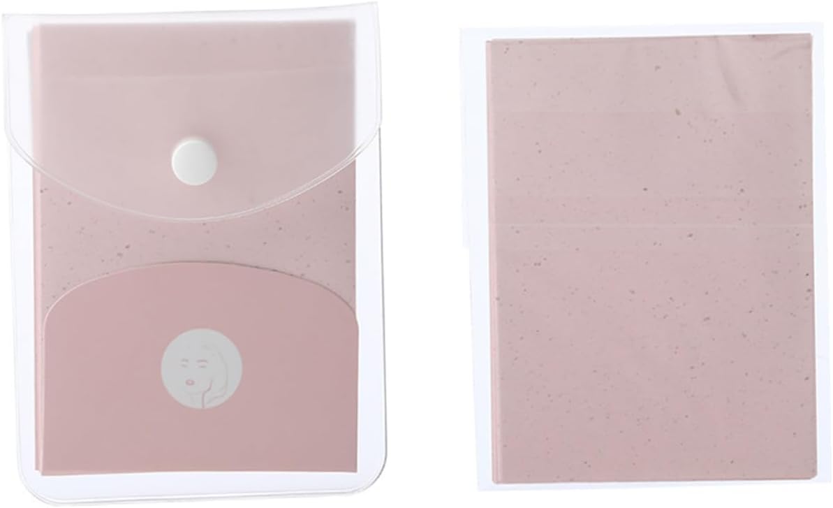 80pcs Oil Absorbing Paper for Face Control Blotting Sheets for Oily Skin Portable Refreshing Facial Tissues for Men and Women Random Colors Pocket-friendly Design Random Color