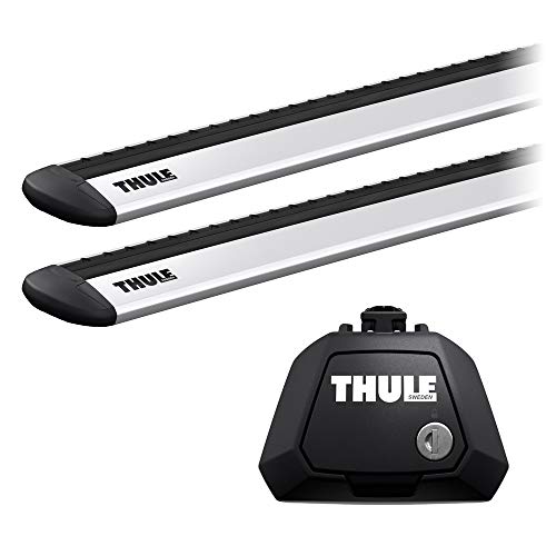 THULE スーリー ミニ クロスオーバー(F60 ルーフレール付き 2017〜)用 ルーフキャリア 2点セット フット710410+ウイングバーEVO7112 カーキャリア ベースキャリア ルーフラック カスタム パーツ アクセサリー MINI CROS