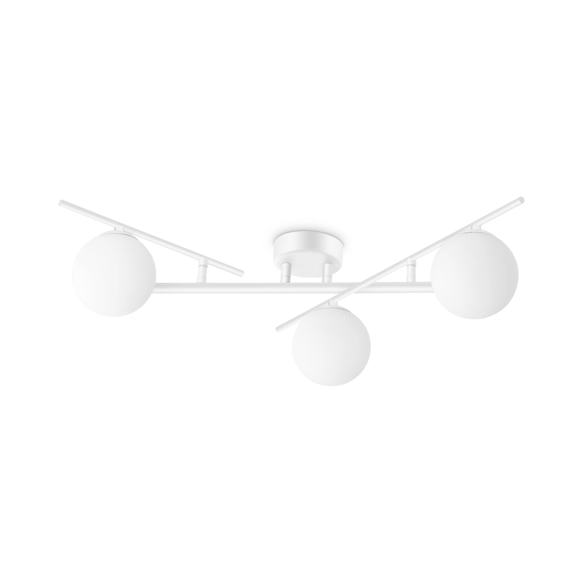 Ideal Lux Atlas Plafoniera Globo A 3 Luci Bianca - 4