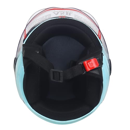 Image of ASR Champ Kids Helmet | ISI Approved | High-Impact ABS Shell | Scratch & UV Resistant Wide-View Visor | Boys & Girls | Age 6-14 Years | Cycle & Scooter Riding Helmet