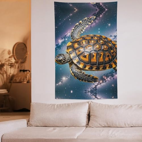 Tapisserie tortue vintage 152x228 cm couverture murale WSOIHFEC - 6