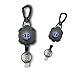 EMS, EMT, Paramedic/Medic Heavy Duty Medical Badge Reel Star of Life. 360° Swivel Carabiner Clip. 32.5” Steel Cable/Rope with Key Ring & ID Strap. 8 oz Weight