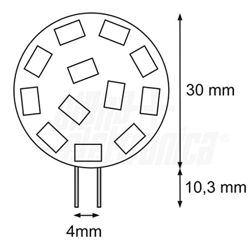 LAMPADA LED G4 12V - 24V 2,2W CAMPER NAUTICA LUCE