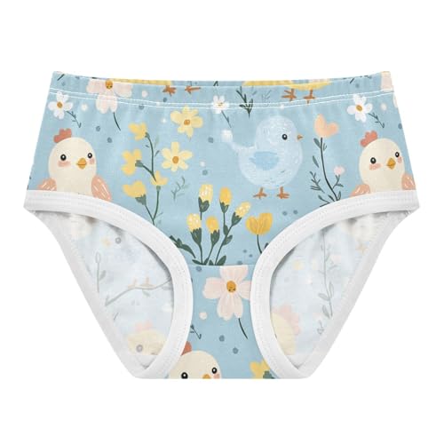 Wusikd Cute Chickens Girls' Underwear Cotton Girls Briefs Soft Toddler Underwear 2T