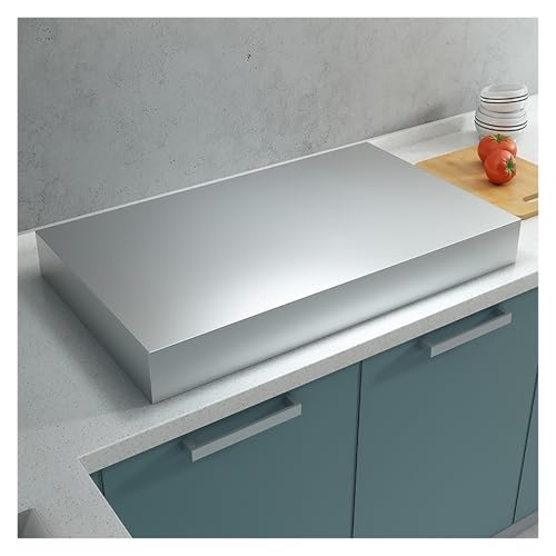 tapa encimera gas Placa de cubierta para cocina de gas totalmente cerrada, de acero inoxidable con tapete antideslizante, rejilla gris para cocina, fregadero de RV(1.0mm,H 9cm/3.5in)