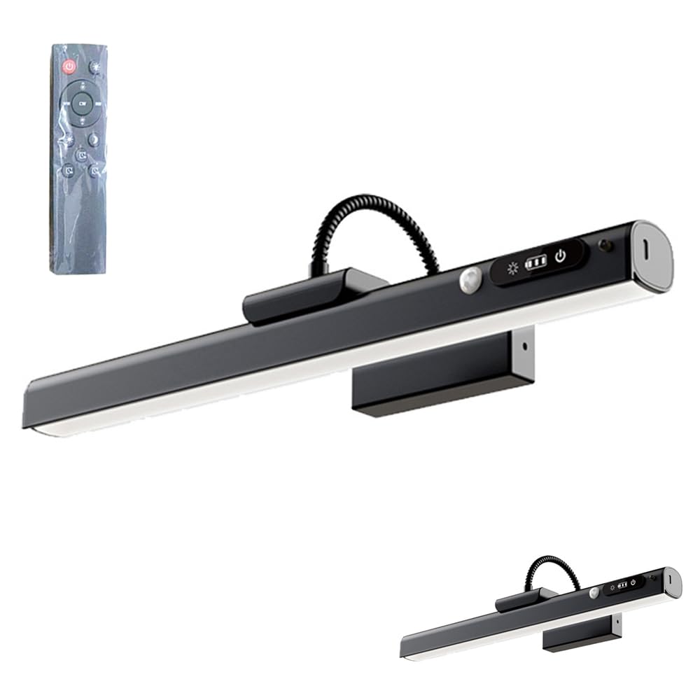 SCALVRION Picture Lights for Wall, Wireless Rechargeable Remote Control Wall Lamp