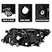 SOCKIR Headlight Assembly Fit for 2009 2010 2011 2012 2013 Subaru Forester Headlamp Replacement Right Passenger Side w/Bulbs