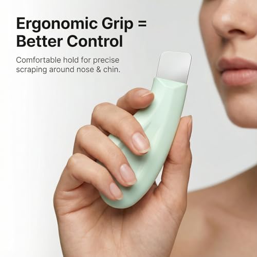 Image of Sookga Blackhead Remover Tool, Silicone Face Scraper for Deep Cleansing, Skin Scrubber Face Spatula, Nose Blackhead Remover, Skin Care Tool for Men and Women (Green)