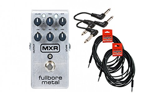 MXR M116 Fullbore Metal Cable Bundle w/ 4 free Items: 2x 18.6' Strukture Cables, 2x Hosa Patch Cables