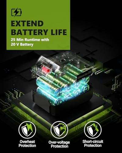 20V 12.2-Inch Cordless Snow Shovel, Battery Powered Snow Blower with Directional Plate, 20-Volt/4.0 Ah Lithium-ion Battery Pack, and Quick Charger Included