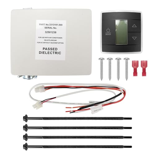 3316230.000 RV Wall Thermostat/Relay Box Heat/Cool - with Black Wall Thermostat Compatible with Dometic for RV/Camper Conditioners Replace 3316230.700 | 3316230.714