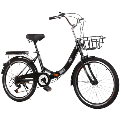 20' 22' 24' 26' Faltrad - Fahrrad Mit 21 Gängen, Rahmen Aus Kohlenstoffstahl, Klapprad Für Den Stadtverkehr, Klapprad Mit Kissen B,24 inch