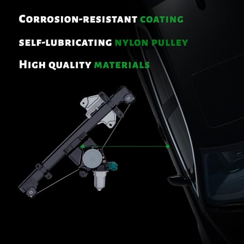 Image of Power Window Regulator with Motor Compatible with Nissan Sentra 2013-2019 Front Passenger Side,Replace # 80720-3SG0A,80720-9AM0A,751-395