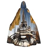Design à capuche spectaculaire : notre cape imprimée Tour Eiffel Paris France dispose d'une capuche super spectaculaire avec une cravate, sans fermeture éclair pour une expérience confortable et longue.