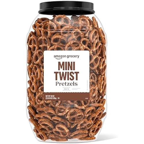 Amazon Grocery, Mini Twist Pretzels, 40 Oz