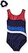 Jacques Moret Little Girls' Gymnastics Printed Leotard, Navy, S