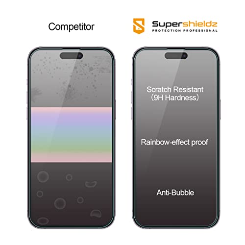 Image of Supershieldz (2 Pack) (Privacy) Anti Spy Screen Protector Designed for iPhone 14 Pro Max (6.7 inch), Tempered Glass, Anti Scratch, Bubble Free