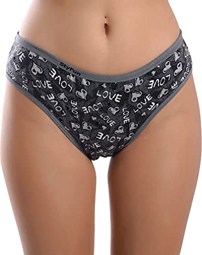 Image of StyFun Women Cotton Hipster Panties for Women Daily Use, Back and Front Coverage, Multicolor, for Size- S, M, L, XL, XXL, See Main Image to Check How Many Panty You Will Get