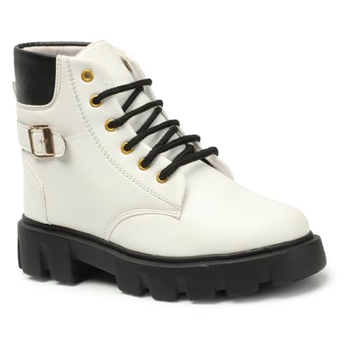 Image of PrasKing Women's Trendy Casual Boot High Ankle Heel for Girls Boot