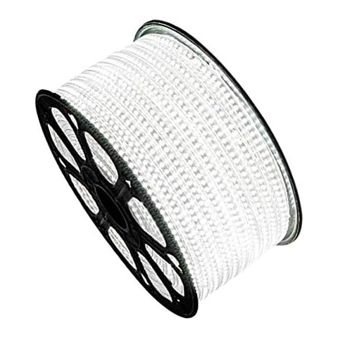 XUNATA LED Strip Lights, 110V SMD 5050 Waterproof Flexible Rope Tape Light US Plug, 1m Cool White, for Home Indoor Outdoor Garden Decoration Cover
