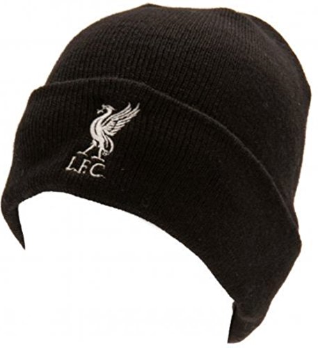 Liverpool F.C. Black Cuff Knitted Hat with Liverbird