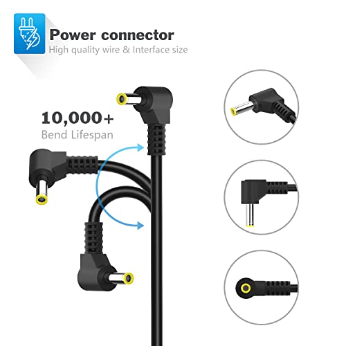12V 2A Laptop Charger For Gateway Power Cord, Computer Wall Charger Gateway Gwtn116-1 Gwtc116-1 Gwtc116-2 Gwtn116-3 Gwtn141-1 Gwtn141-5 Gwtn156-11 Gwtn133-1 Gwnc21524 #TOP1