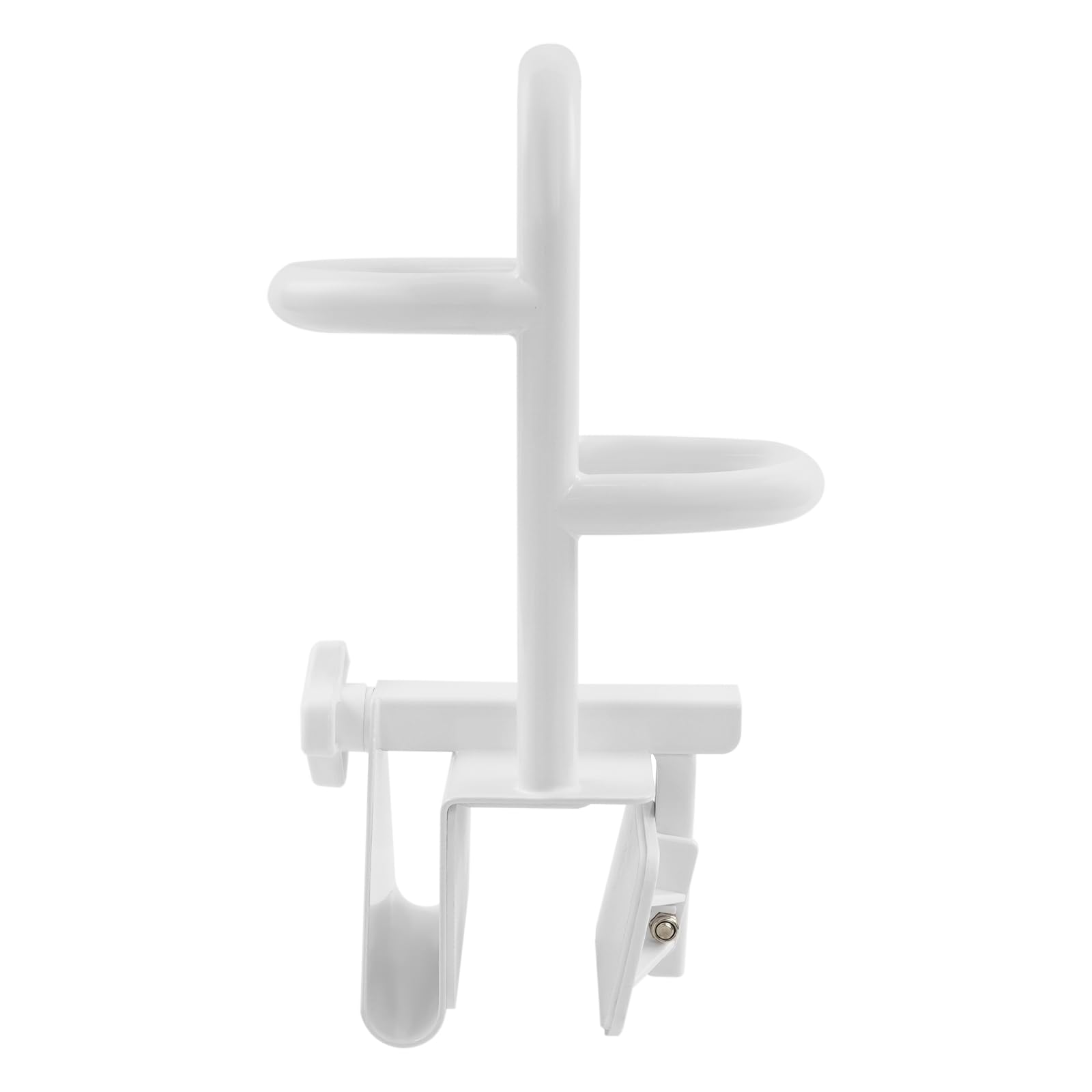 Tirador de bañera triple para barandilla de seguridad, barra de 15 x 41 cm, asidero para la bañera y personas mayores, color blanco