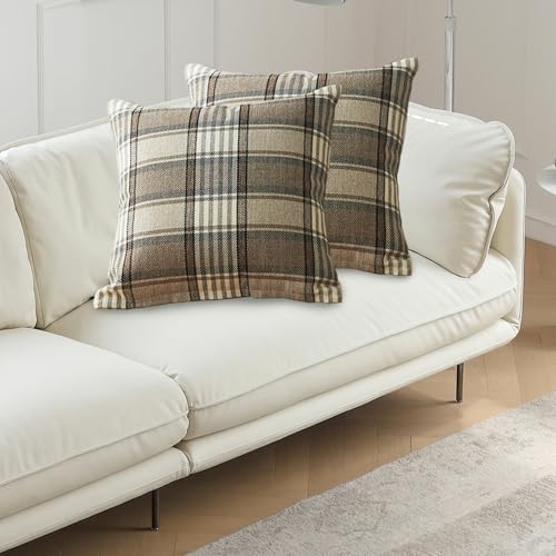 Housses de coussin d'extérieur lavables marron lin pour protéger et rénover vos vieux oreillers