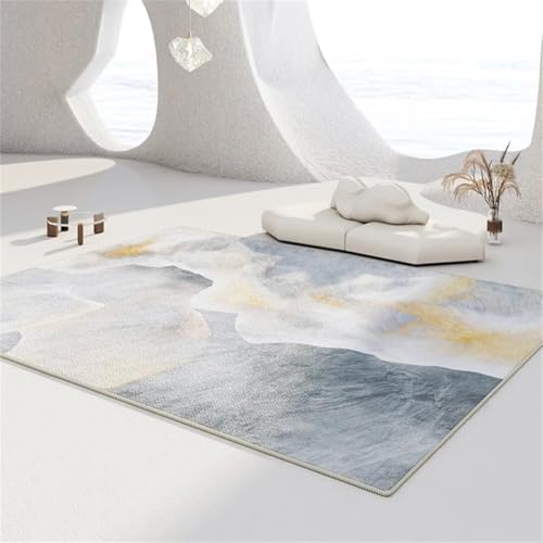 Accessoires de canapé faciles d'entretien avec ce tapis bleu - 2