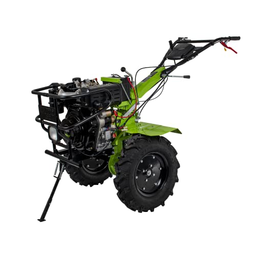 Preisvergleich Produktbild VITO Einachsschlepper 12PS Diesel Motorhacke, Bodenfräse, Bodenhacke zum Boden umgraben (bis 30cm tief) und lockern, E-Starter Direktantrieb, 145cm Arbeitsbreite, 3 Gänge: 2V&1R - VIMEDTD12A