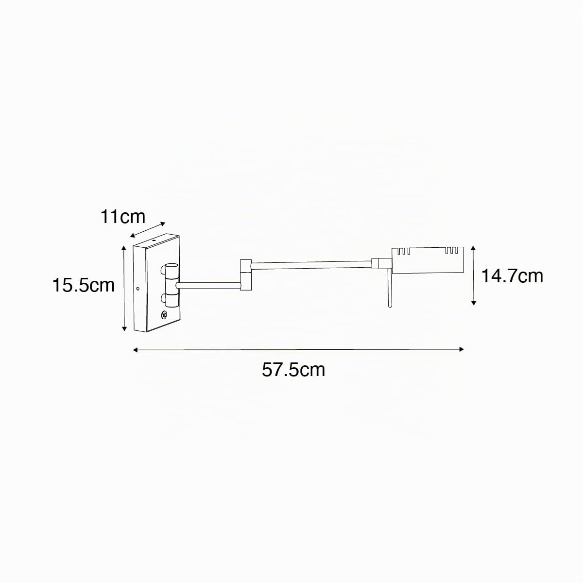 Qazqa led Design Verstellbare Wandleuchte, Wandlampe - Notia - Gold, inkl. 9.5W integrierter LED, 2700K, warmweiß, dimmbar, 11cm, Ideal als Schlafzimmerlampe und Wohnzimmerlampe