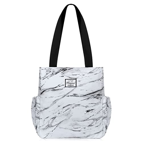 Image of KAMO Floral Tote Bag - Waterproof Lightweight Handbags Travel Shoulder Bag for Hiking Yoga Gym Swimming Travel Beach