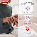 ELASTOPLAST Sensitive Kids Bandages for Wound Care and First Aid Kit (Pack of 2), Extra Skin-Friendly Hypoallergenic Bandages, Bacteria Shield, Painless Removal, Latex Free, First Aid Supplies, 2 Sizes, 2 x 20 Strips